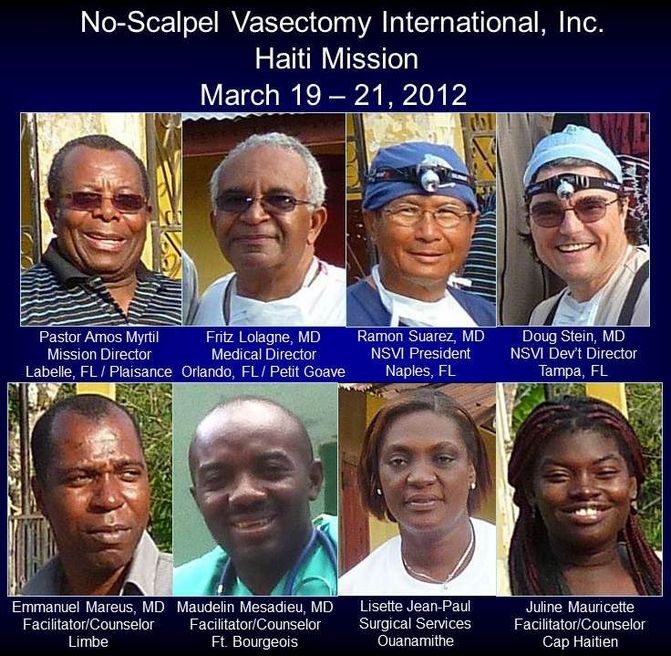 2012 March  No-Scalpel Vasectomy International, Inc.